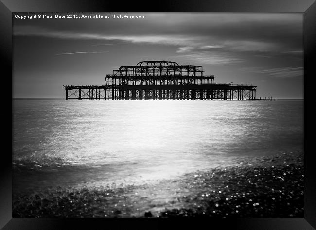  The Old Pier II Framed Print by Paul Bate