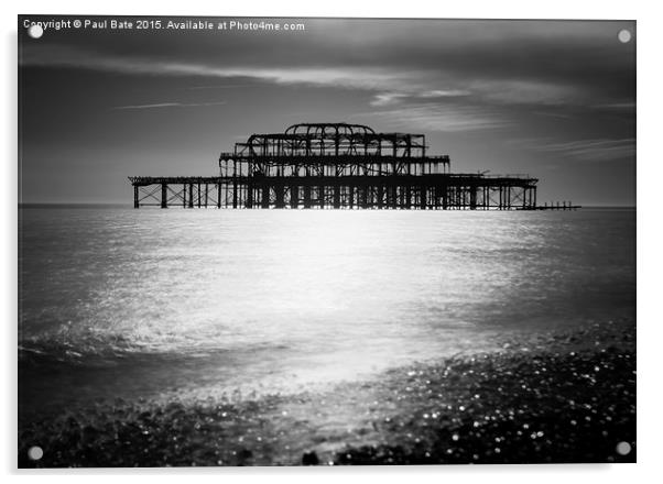  The Old Pier II Acrylic by Paul Bate
