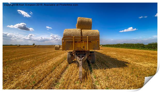  Norfolk Farming Print by Alan Simpson