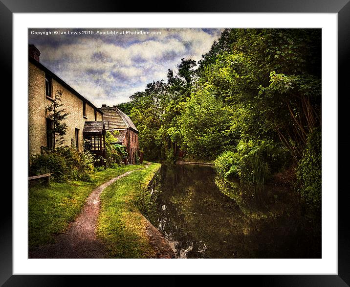  The Towpath At Talybont Framed Mounted Print by Ian Lewis