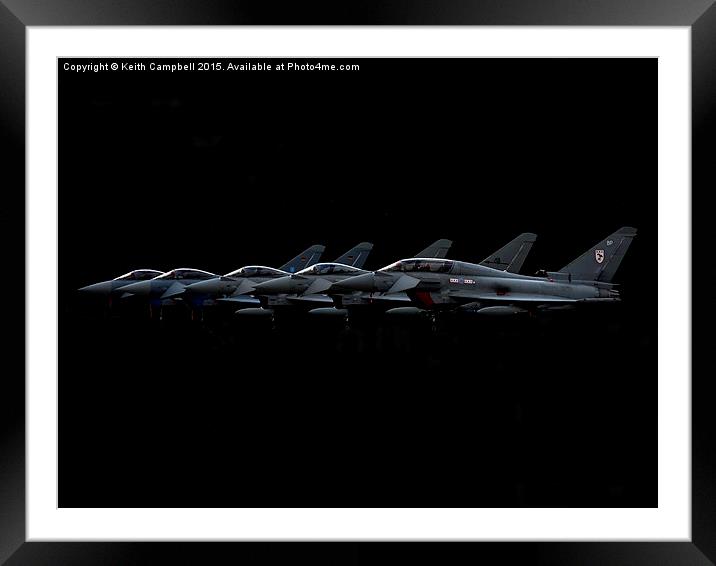 A Gaggle of Typhoons Framed Mounted Print by Keith Campbell