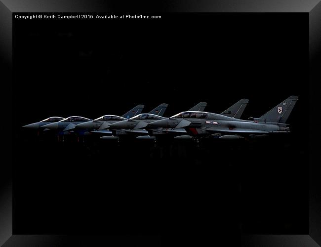  A Gaggle of Typhoons Framed Print by Keith Campbell