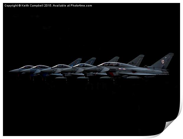  A Gaggle of Typhoons Print by Keith Campbell