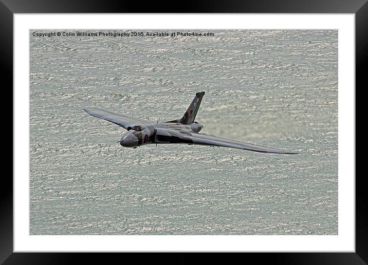  Vulcan XH558 from Beachy Head 6 Framed Mounted Print by Colin Williams Photography