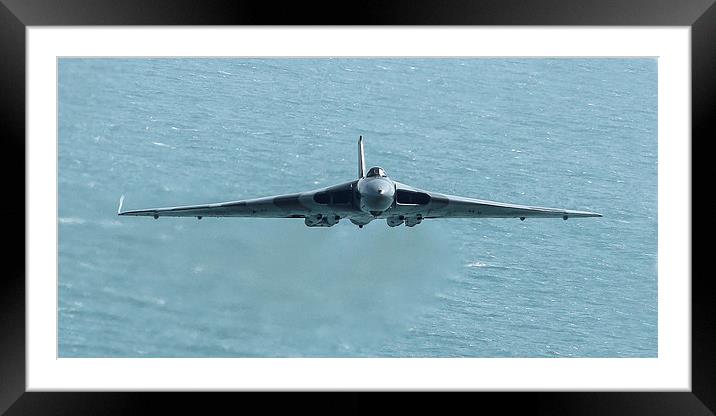 Vulcan In From The Sea Framed Mounted Print by J Biggadike