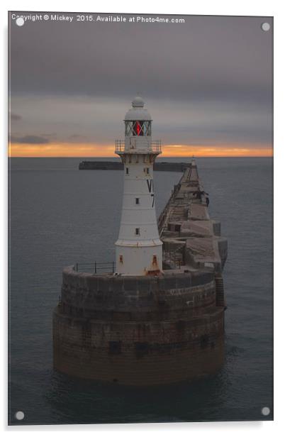 Dover Lighthouse Acrylic by rawshutterbug 