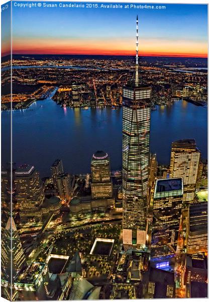World Trade Center WTC From High Above Canvas Print by Susan Candelario