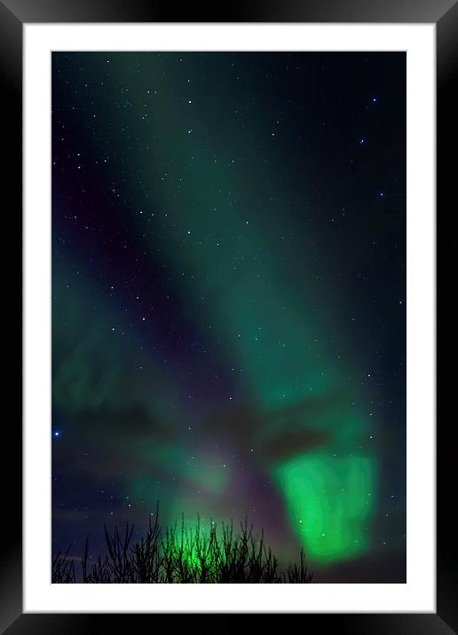 Aurora Borealis Framed Mounted Print by Thomas Schaeffer