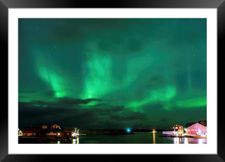 Aurora Borealis Framed Mounted Print by Thomas Schaeffer