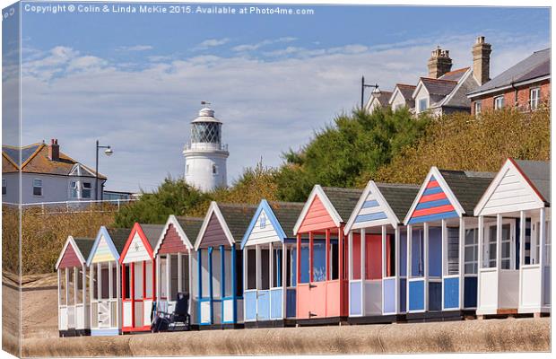  Southwold Seafront Canvas Print by Colin & Linda McKie
