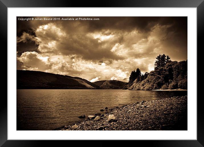   Lake Vyrnwy, Wales Framed Mounted Print by Julian Bound
