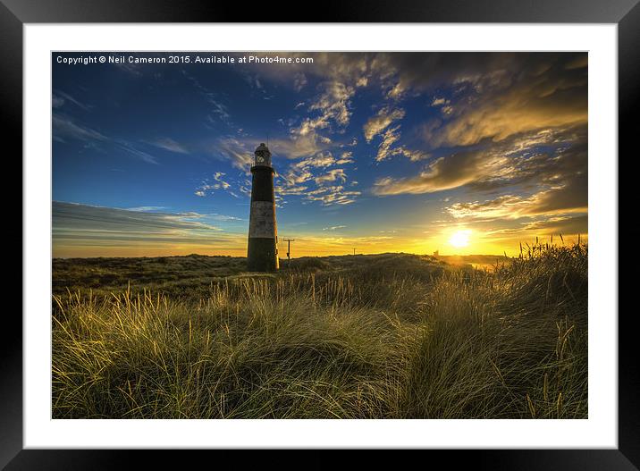  Spurn Lighthouse Framed Mounted Print by Neil Cameron