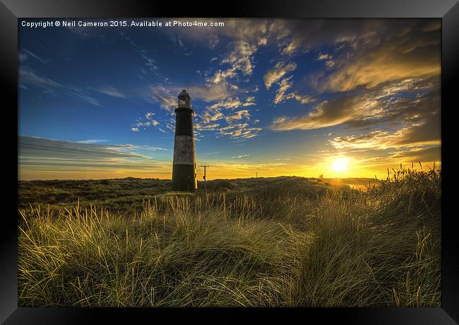  Spurn Lighthouse Framed Print by Neil Cameron