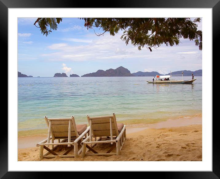  Palawan Island Philippines Framed Mounted Print by Clive Eariss