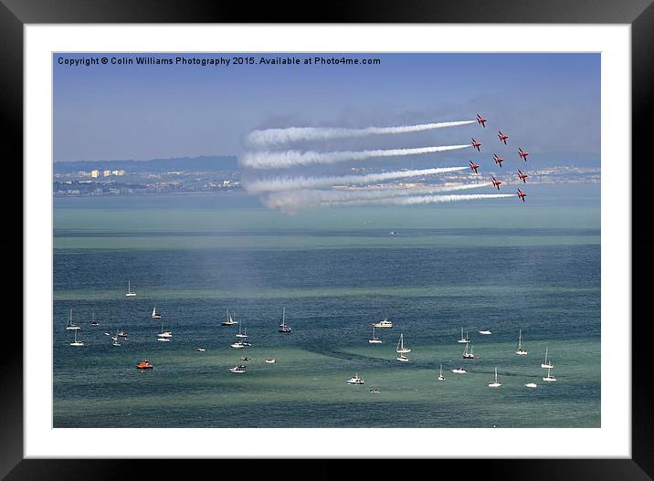  Red Arrows Eastbourne 1 Framed Mounted Print by Colin Williams Photography