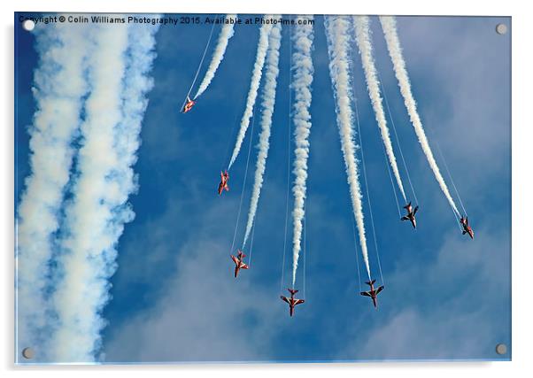    Red Arrows Eastbourne 3 Acrylic by Colin Williams Photography