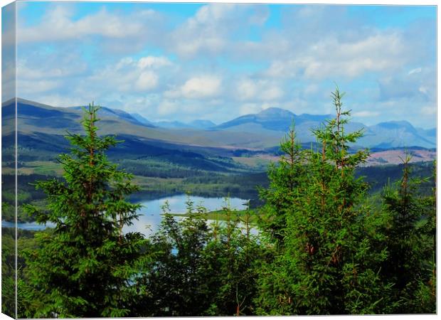  Loch Garry Canvas Print by Andy Smith