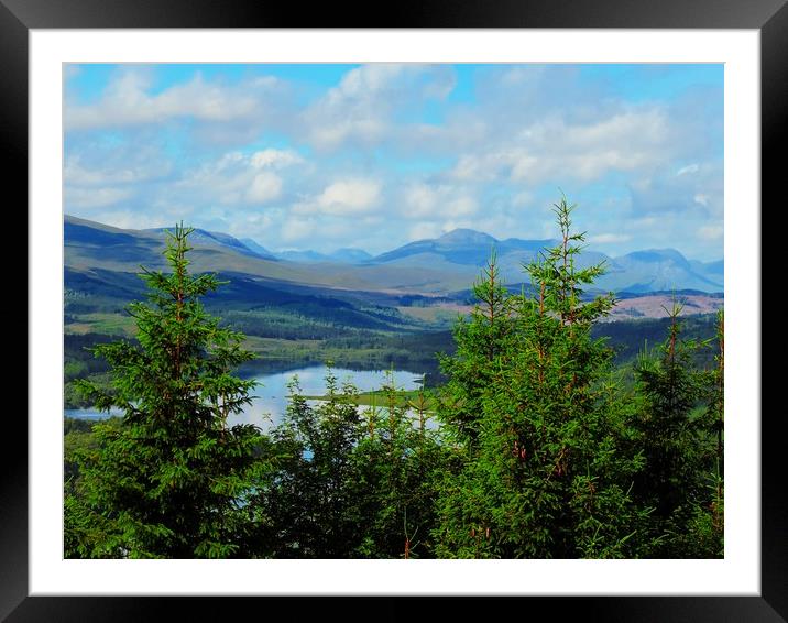  Loch Garry Framed Mounted Print by Andy Smith