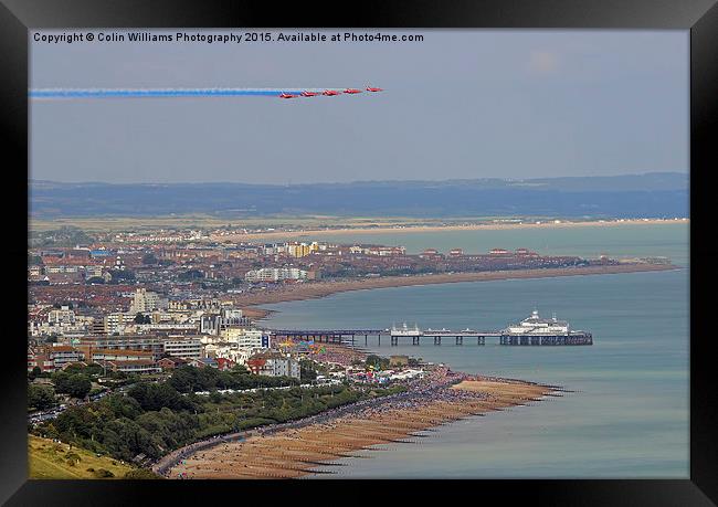   Red Arrows Eastbourne 4 Framed Print by Colin Williams Photography