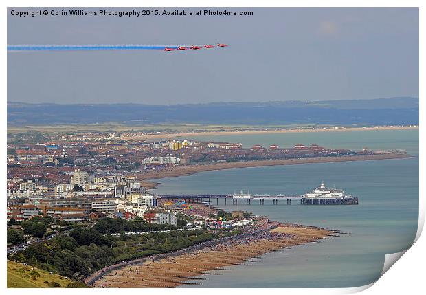   Red Arrows Eastbourne 4 Print by Colin Williams Photography