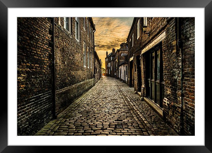  Old Cobble Street Framed Mounted Print by Chris Lewis