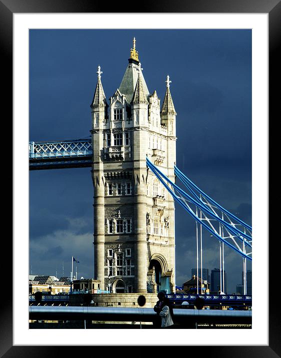 Tower Bridge in January Framed Mounted Print by val butcher