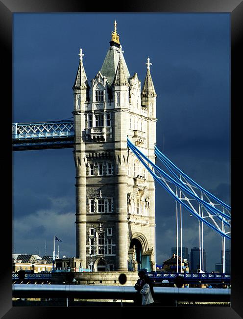Tower Bridge in January Framed Print by val butcher