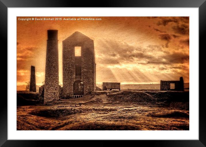  Haunted Britain - Magpie Mine Framed Mounted Print by David Birchall