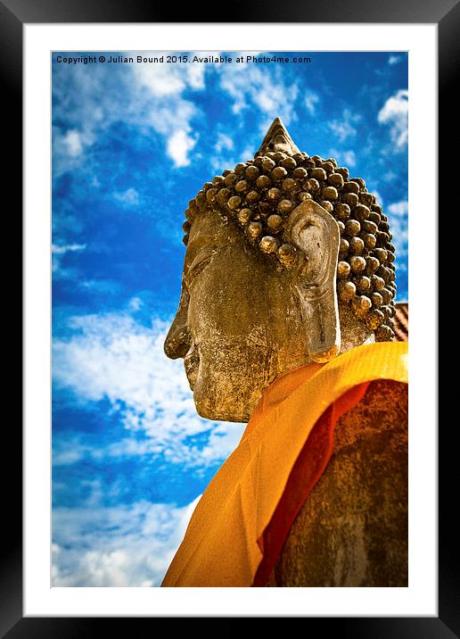  Buddha of Ayutthaya, Thailand Framed Mounted Print by Julian Bound