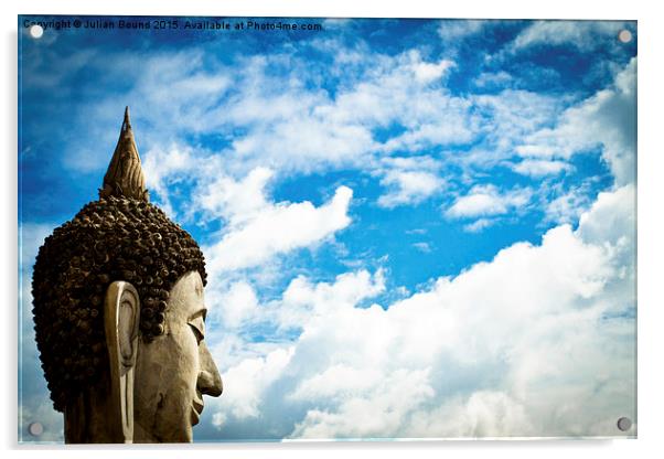   Buddha of Ayutthaya, Thailand Acrylic by Julian Bound