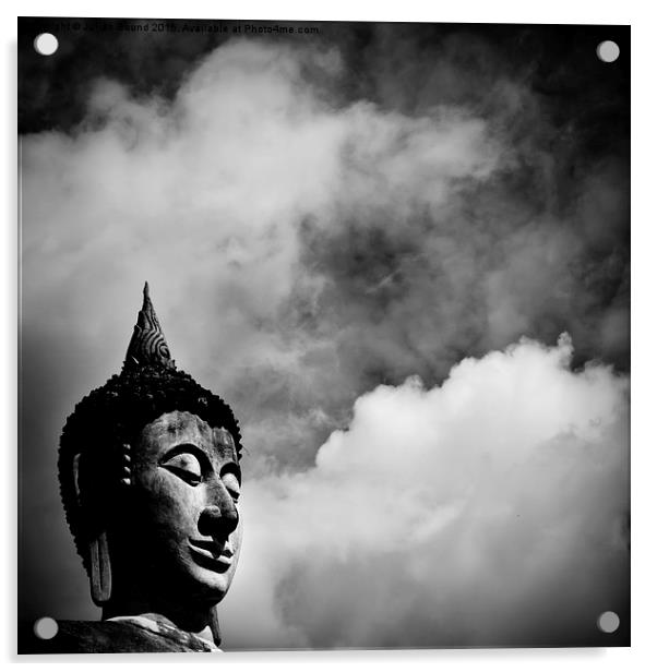 Buddha of Ayutthaya, Thailand Acrylic by Julian Bound