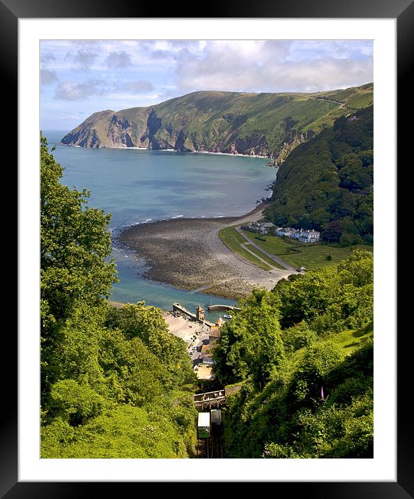 From Lynton to Lynmouth Framed Mounted Print by Mike Gorton