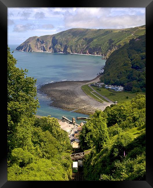 From Lynton to Lynmouth Framed Print by Mike Gorton