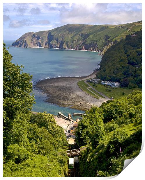 From Lynton to Lynmouth Print by Mike Gorton