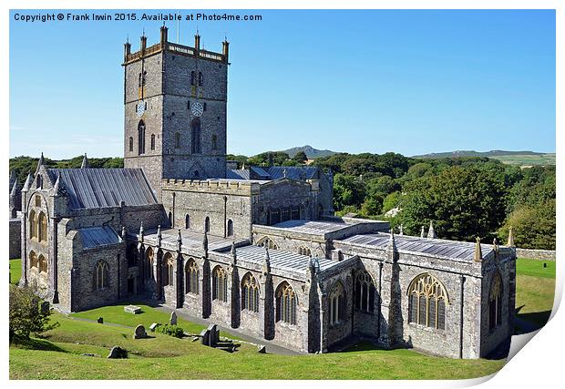  St Davids Cathedral Print by Frank Irwin