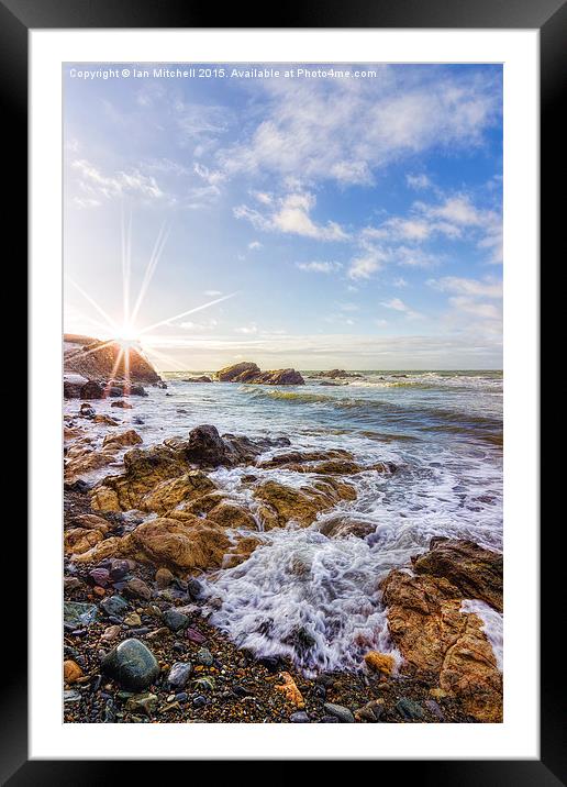 Ocean Surf  Framed Mounted Print by Ian Mitchell