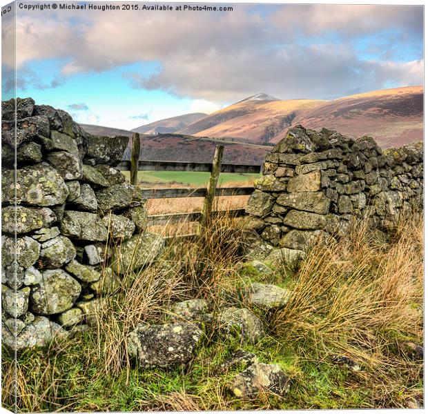 Skiddaw Little Man Canvas Print by Michael Houghton