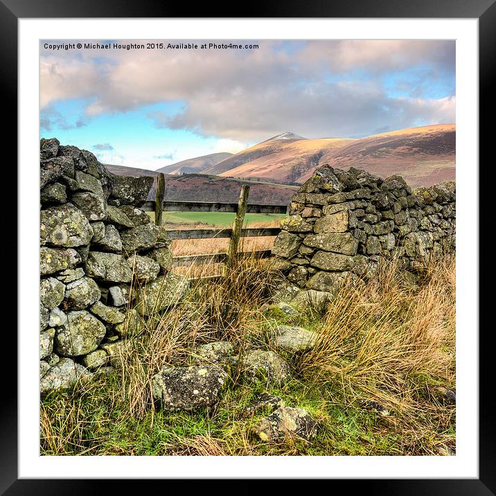  Skiddaw Little Man Framed Mounted Print by Michael Houghton
