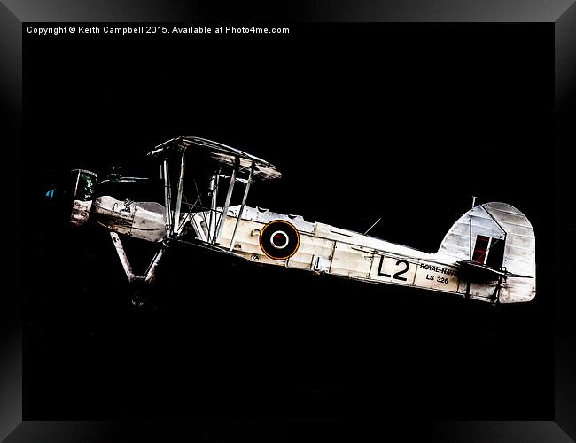 Fairey Swordfish LS326 - colour version Framed Print by Keith Campbell