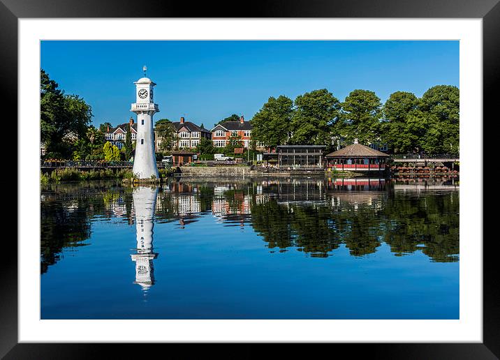 Roath Park Lake 1 Framed Mounted Print by Steve Purnell