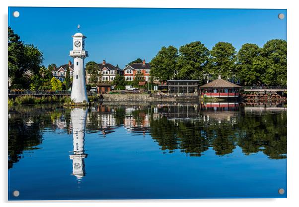 Roath Park Lake 1 Acrylic by Steve Purnell