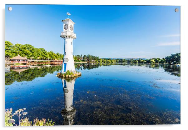 Roath Park Lake 3 Acrylic by Steve Purnell