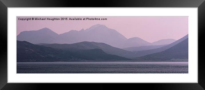  Across the Sound of Raasay Framed Mounted Print by Michael Houghton