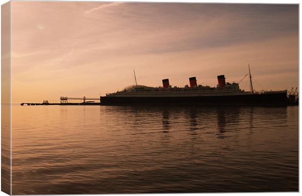 The Queen Mary Canvas Print by Sandra  Rangel