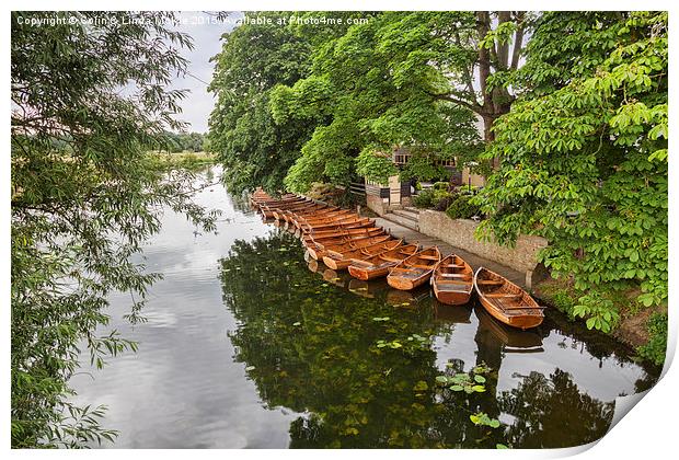  Boats on the River Stour Print by Colin & Linda McKie
