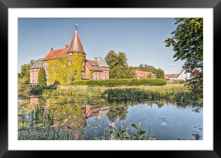 Ortofta Slott and Farm Framed Mounted Print by Antony McAulay