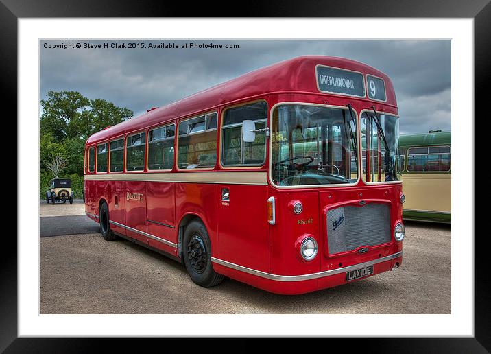  Red and White RS 167 - Bristol RESL6L  #2 Framed Mounted Print by Steve H Clark