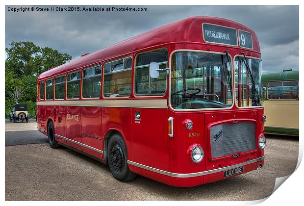  Red and White RS 167 - Bristol RESL6L  #2 Print by Steve H Clark