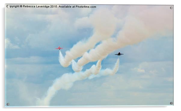  Red Arrows Display  Acrylic by Rebecca Leveridge