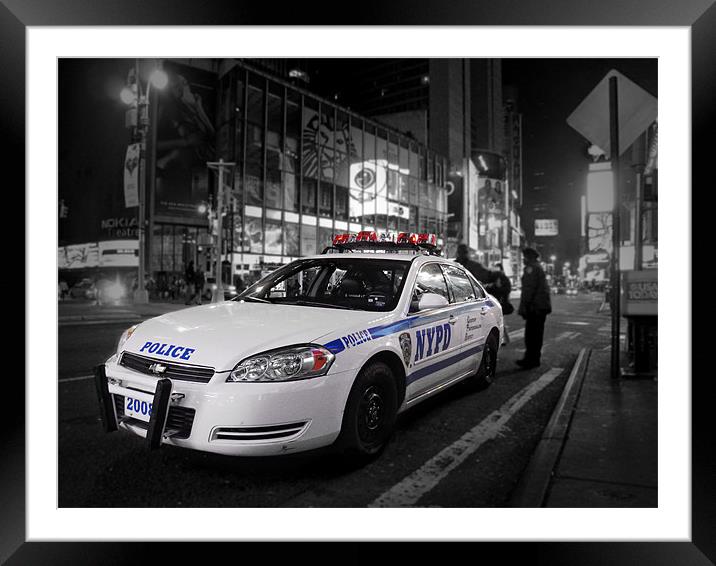 NYPD Framed Mounted Print by Andrew Pelvin